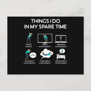 Carte Postale photographier des choses que je fais pendant mon t