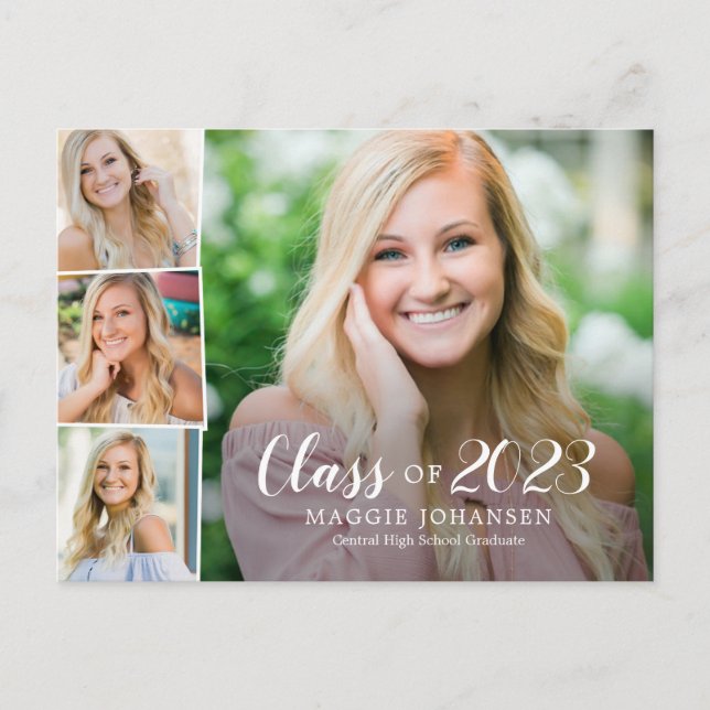 Carte Postale Photographies Graduation Announcement Postcard (Devant)
