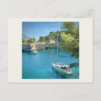 Carte postale photographique de la baie turquoise 