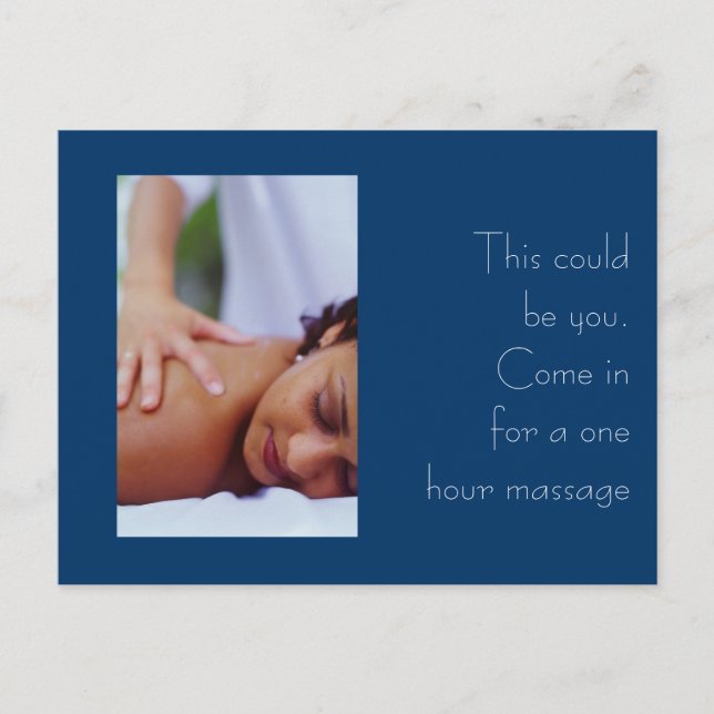 Carte Postale Photos de massage et de carrosserie (Devant)