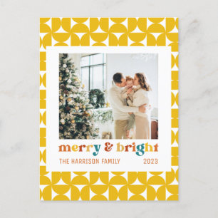 Carte Postale Photos Merry & Bright Family Retro