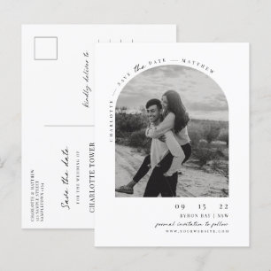 Carte Postale Photos minimalistes en arc moderne Enregistrer la 