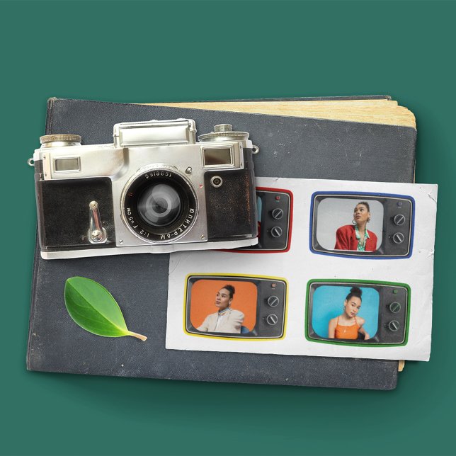 Carte Postale Photos personnalisées dans un style Pop Art de tél (Créateur téléchargé)
