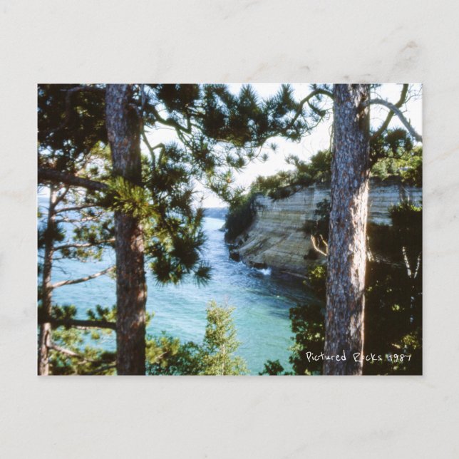 Carte Postale Photos Rocks, Michigan Munising Lake Superior (Devant)