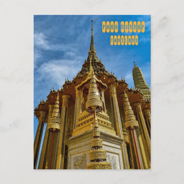 Carte Postale Phra Mondop dans le Grand Palais (Devant)