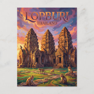 Carte Postale Phra Prang Sam Yod Thaïlande