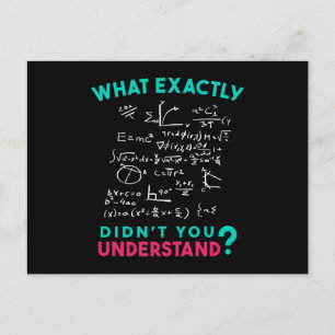 Carte Postale Physique Math Formule Plaisanterie