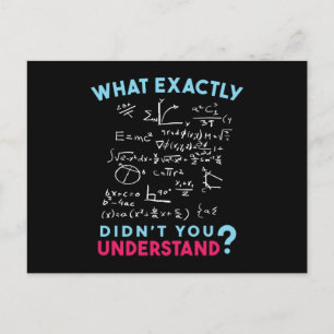Carte Postale Physique Math Formule Plaisanterie