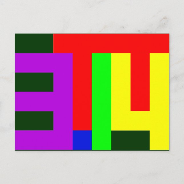 CARTE POSTALE PI = 3,14 (Devant)
