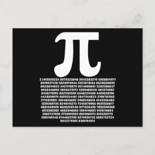Carte Postale Pi 3.14 Math Nombre Irrationnel Cadeau Math