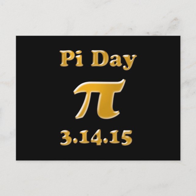 Carte postale Pi Day 2015 (Devant)