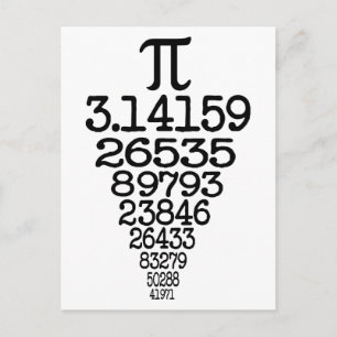 Carte Postale Pi Day compleye 3.14