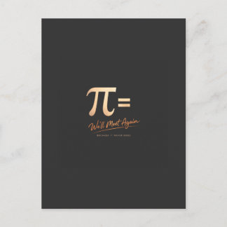 Carte Postale Pi Day Shirt – PI = We’ll Meet Again – Modern Math