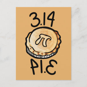 Carte Postale Pi jour Pie 3.14