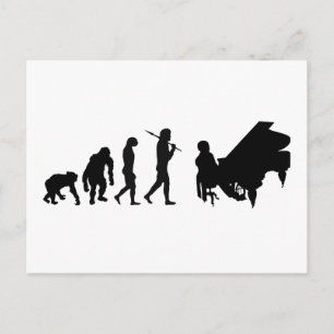 Carte Postale Pianiste Piano Orchestre Compositeur Mozart matéri