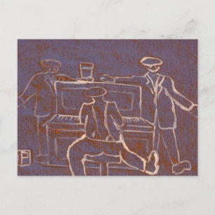 Carte Postale Piano