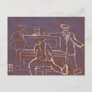 Carte Postale Piano