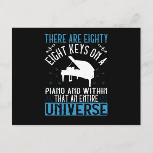 Carte Postale Piano -