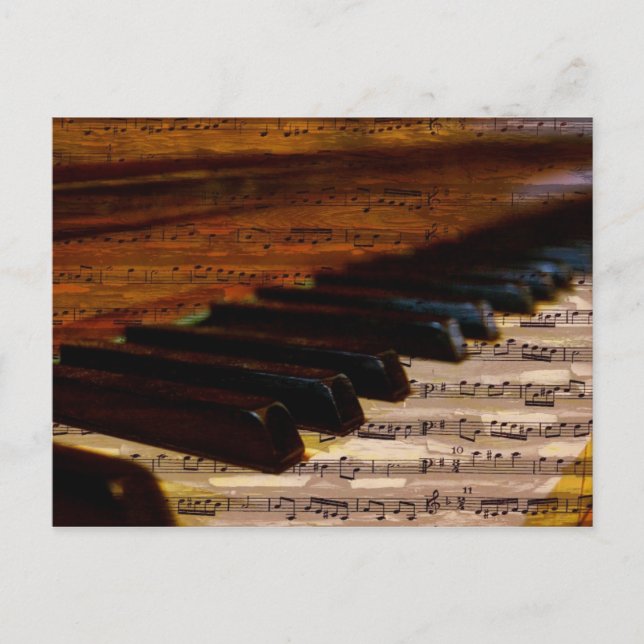 Carte Postale piano-317026 PIANO NOTES FEUILLE MUSIQUE SONGWRITE (Devant)