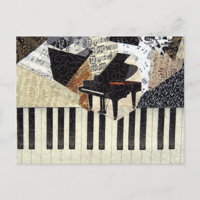 Carte Postale Piano à queue (Devant)