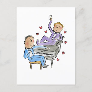 Carte Postale Piano Boys