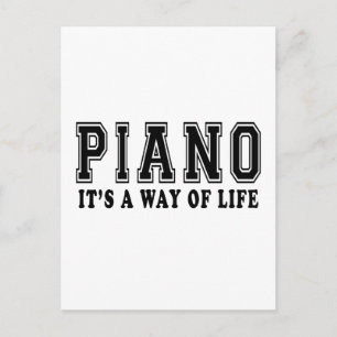 Carte Postale Piano C'est le mode de vie