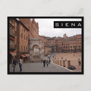 Carte Postale Piazza del Campo, Siena black frame postcard