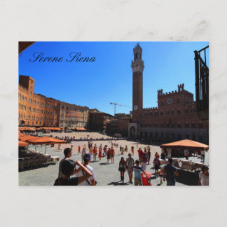 Carte postale : Piazza del Campo, Sienne, Italie
