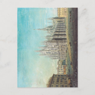 Carte Postale Piazza del Duomo à Milan par Carlo Bossoli