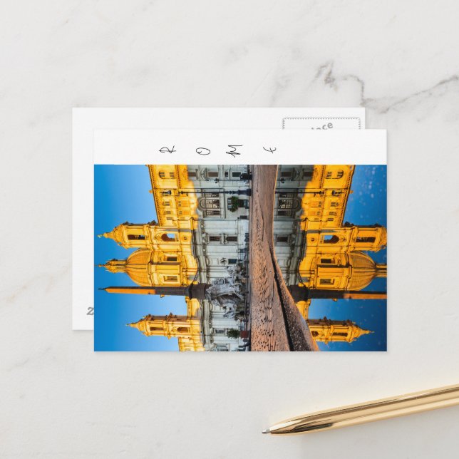 Carte postale, Piazza Navona (Devant/Arrière en situation)