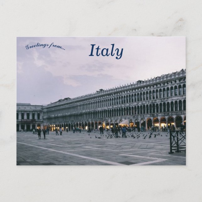 Carte Postale Piazza San Marco ou St Marc Carré Venise Italie (Devant)