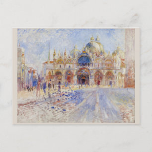 Carte Postale Piazza San Marco Venice par Pierre-Auguste Renoir