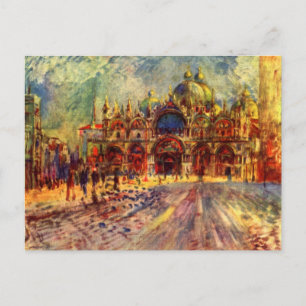 Carte Postale Piazza San Marco, Venise par Pierre Renoir