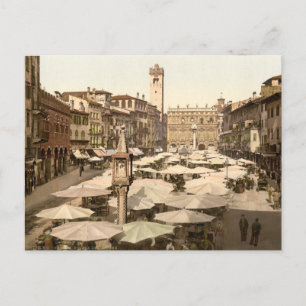 Carte Postale Piazzi delle Erbe, Vérone, Italie