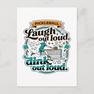 Carte Postale Pickleball Drôle Rire à Goutte de Sport
