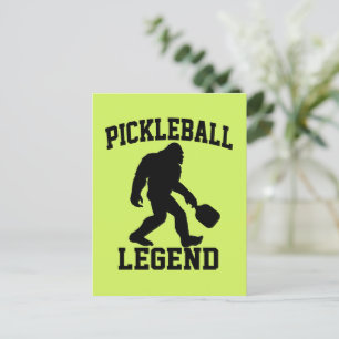 Carte Postale Pickleball Legend Funny Bigfoot