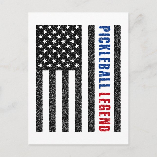 Carte Postale Pickleball Legend USA (Devant)