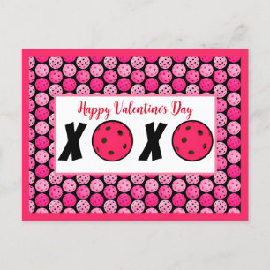 Carte Postale Pickleball Lover Valentine XOXO Pickleballs