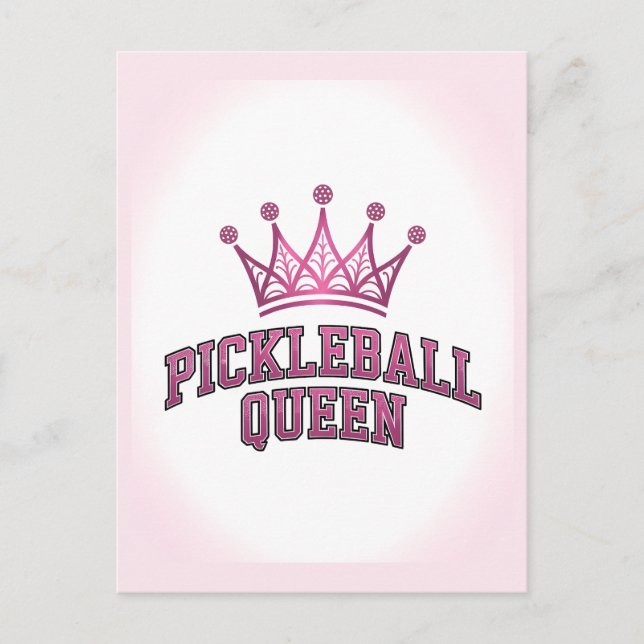 Carte postale Pickleball Queen (Devant)