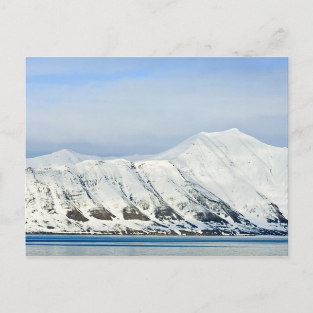 Carte Postale Pics enneigés Woodfjord Svalbard 2 (Devant)