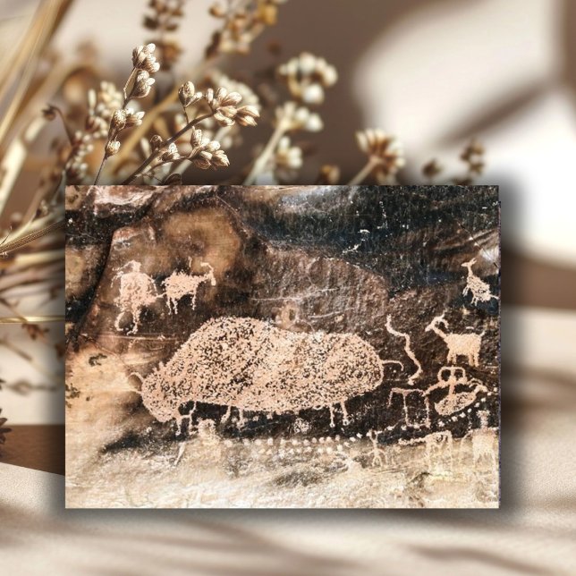 Carte Postale Pictographe De Bison, Canyon De 15 Km, Utah (Créateur téléchargé)