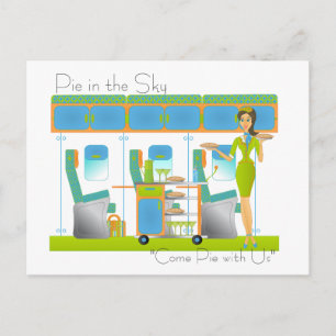 Carte Postale Pie in the Sky Airline