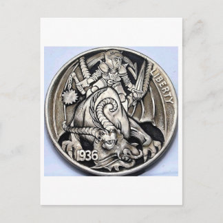 Carte Postale Pièce de nickel de tramp 1936 pièce de nickel de b