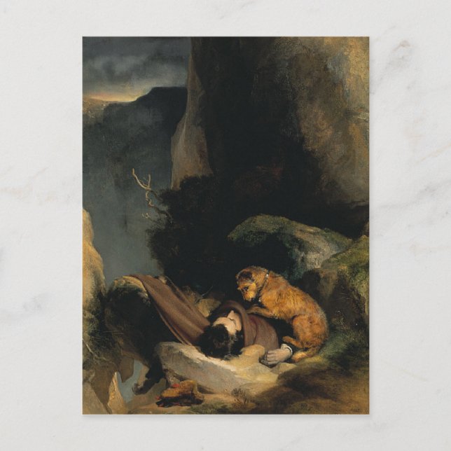 Carte Postale Pièce jointe par Edwin Henry Landseer (Devant)