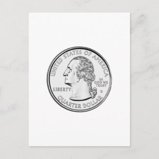 Carte Postale Pièce trimestrielle des États-Unis