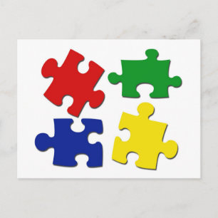 Carte postale Pièces de puzzle