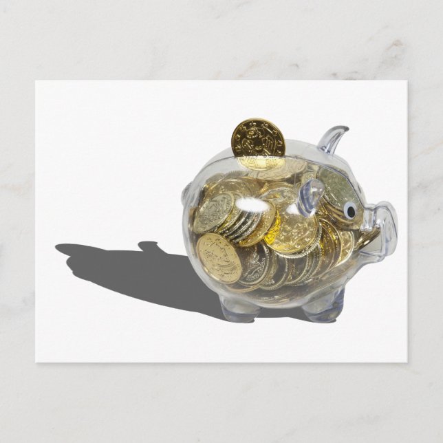 Carte Postale Pièces d'or PiggyBank102410 (Devant)