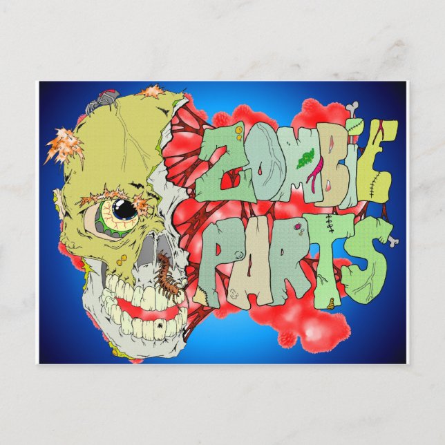 Carte Postale Pièces Zombie (Devant)