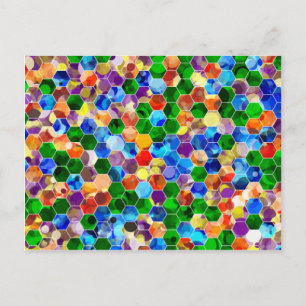 Carte postale PiecMême Hexagons Dot