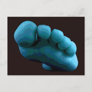 Carte Postale Pied Bleu ... Mon Art Adobe Photoshop 2005